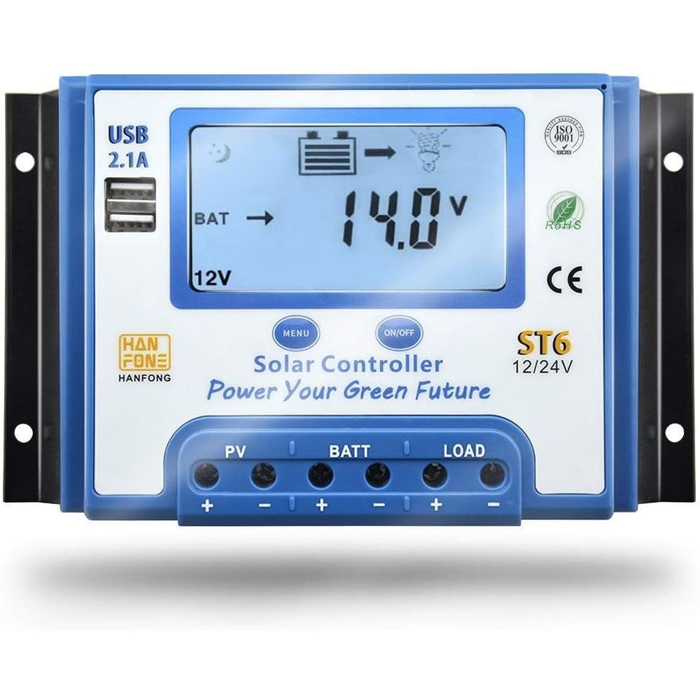Charge Controller Solar - Regolatore di Carica Solare 60A 12V/24V