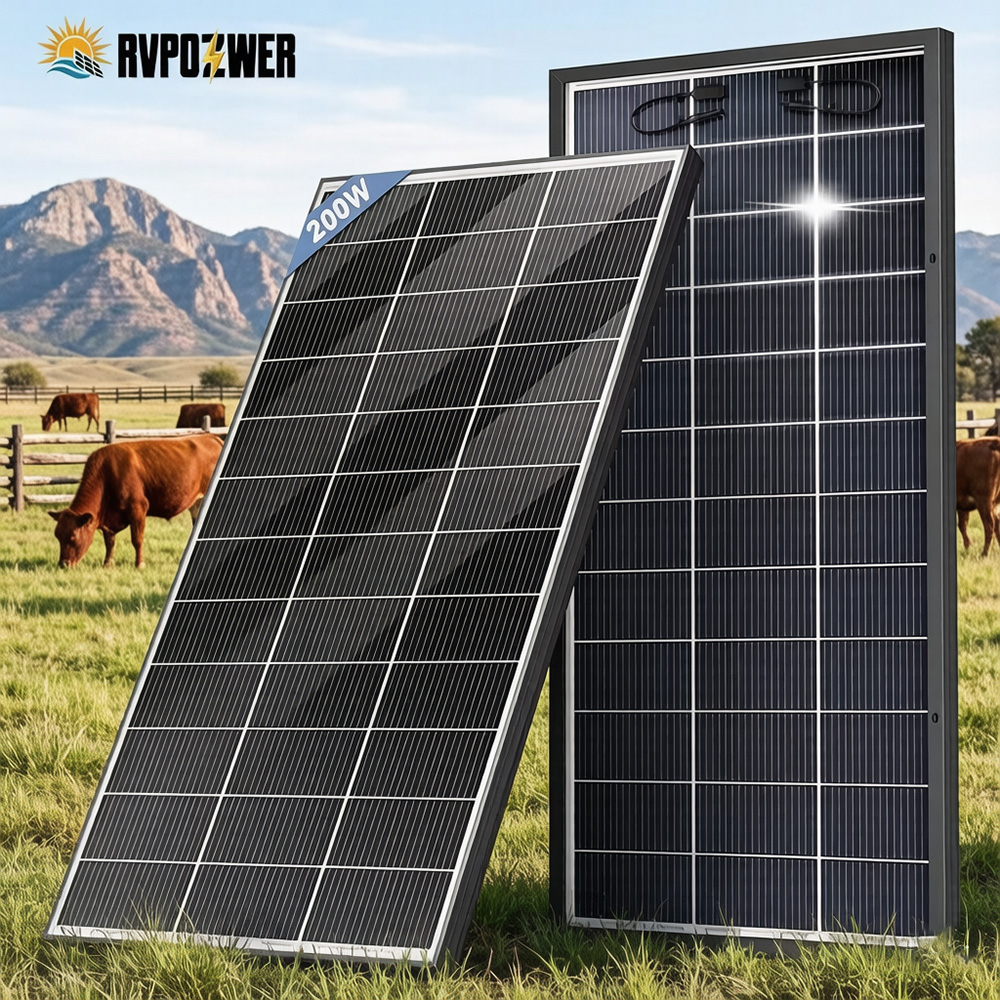 Solar Panel 200W - Pannello Solare Bifacciale RVPOZWER 16BB N-Type