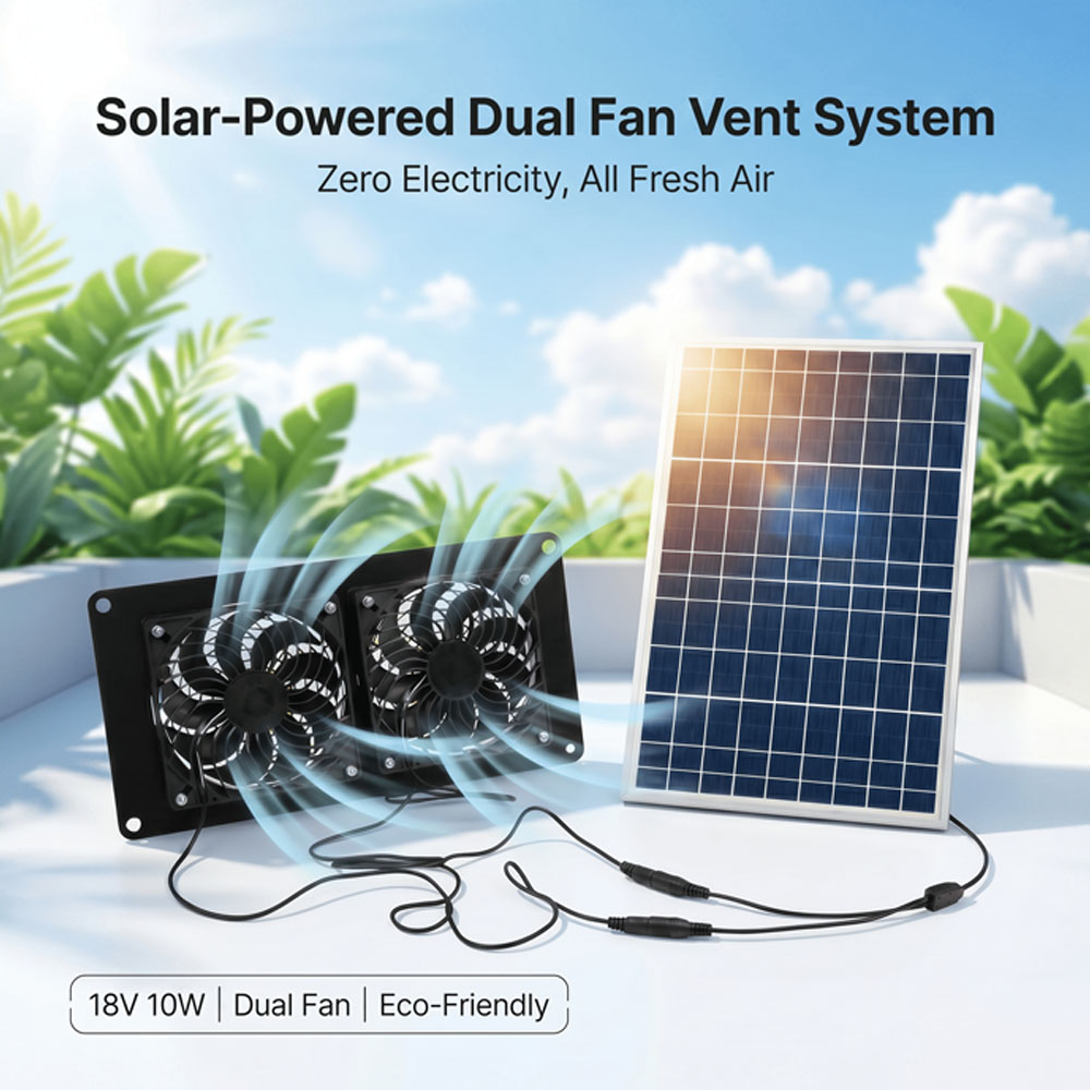 Solar Panel 200W - Kit di ventilazione con doppia ventola