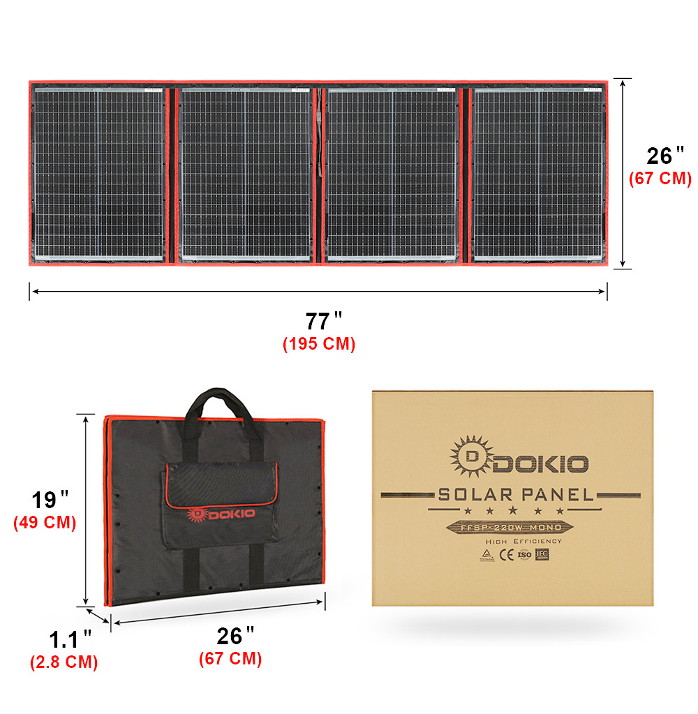 Pannello solare mono pieghevol - Solar Panel 200W recensione e prezzo